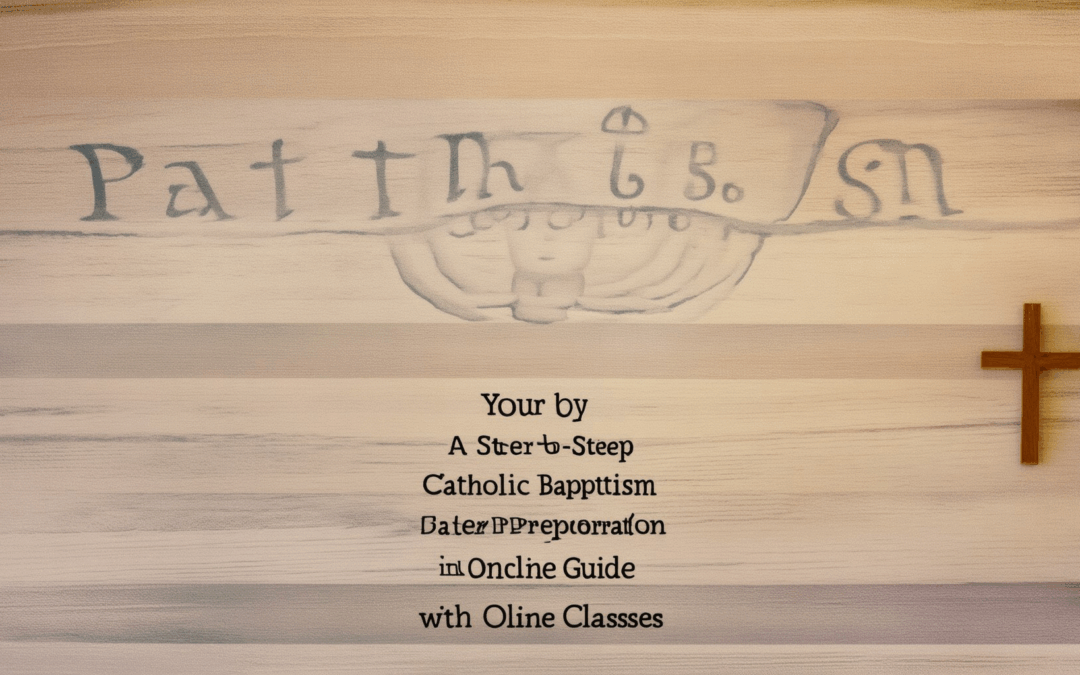 Your Path to Baptism: A Step-by-Step Catholic Baptism Preparation Guide with Online Classes