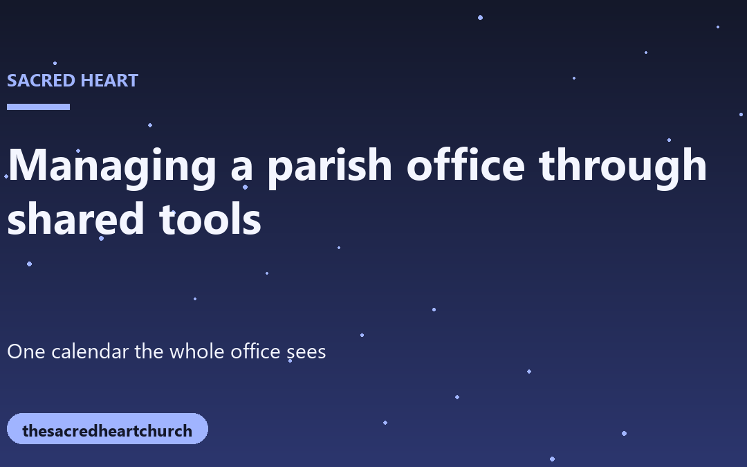 Managing a Parish Office Through Shared Digital Tools